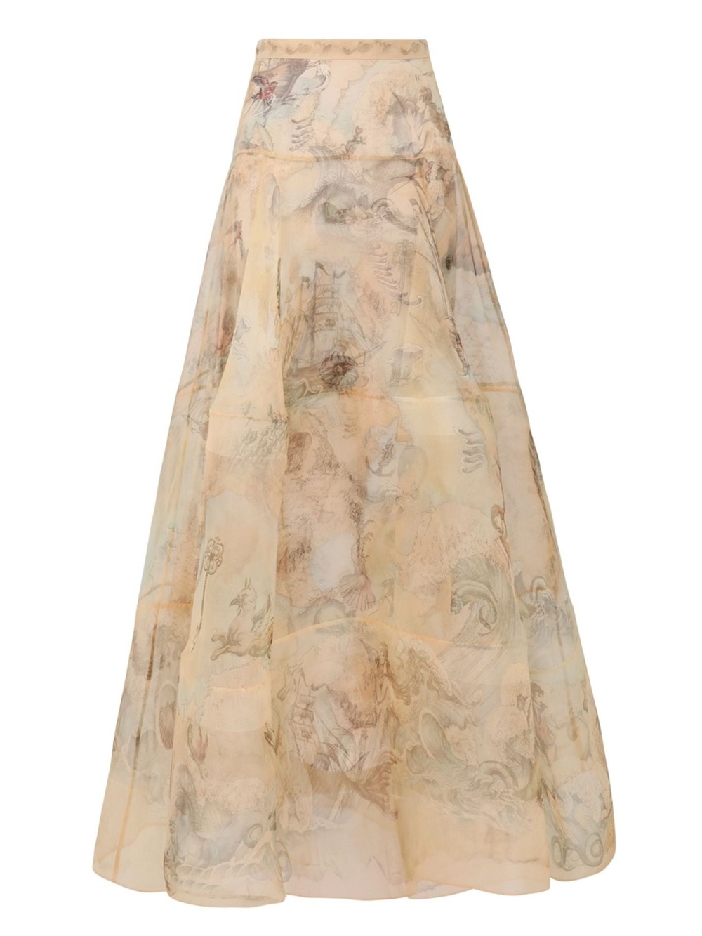 Designer-style Rebellion Lantern Maxi Skirt
